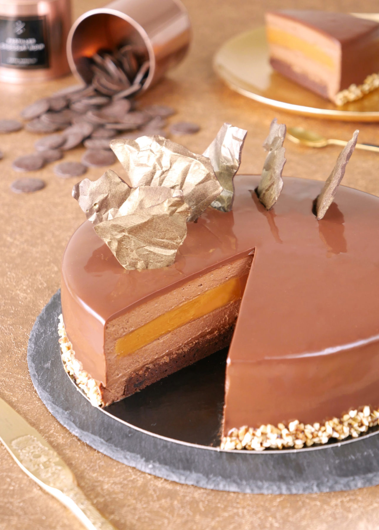 Recette de l'Entremets Chocolat Caramel Ludo PastryFreak
